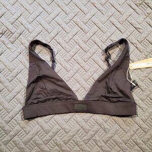 NWT SKIMS Recycled Swim Set Onyx Bikini Top & Bottom Size L